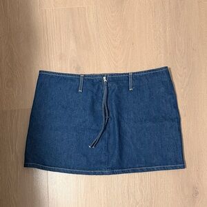 Zara Blue Denim Mini Skirt